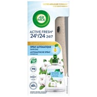 Air wick spray automatique sans gaz active fresh douceur de coton 228 ml