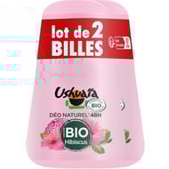 Ushuaia bio cosmosorg roll on hibiscus 50ml lot de 2