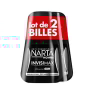 Narta homme déodorant roll on 50ml invisimax lot de 2