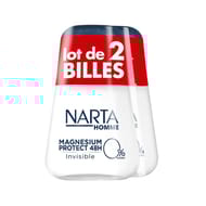 Narta homme déodorant roll-on invisible 50ml lot de 2