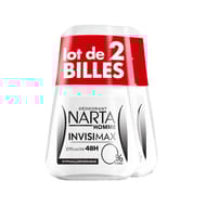 Narta homme déodorant roll-on impeccable 50ml lot de 2