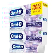 Oral-b 3d white advanced luxe perfection dentifrice 3x75ml