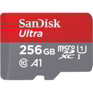 Carte mémoire sandisk ultra microsdxc + adaptateur sd 256gb 150mb/s ush-i SDSQUAC-256G-GN6MA