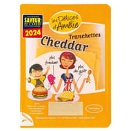 Les délices d'Amélie tranches de cheddar 200g