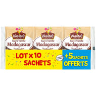 Vahiné lot sucre vanille de madagascar 10 sachets + 5 offerts x7.5g - 113g