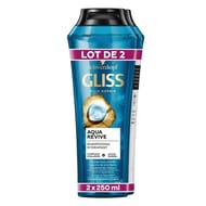 Gliss shampooing hydratant aqua revive lot de 2 x 250ml