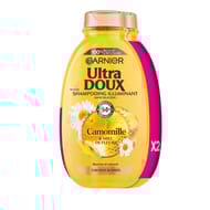 Garnier ultra doux shampoing illuminant camomille miel fleurs 2x300ml