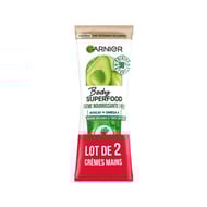 Garnier body superfood crème mains nourrissante avocat lot de 2 x 75 ml