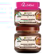 Ultra doux masque remède nourrissant lait de coco & macadamia 2x340ml