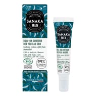 Sanaka men roll'on contour des yeux cbd & chancre bio cosmos 15ml