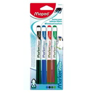 Feutres effaçables à sec moyens couleurs x4 blister