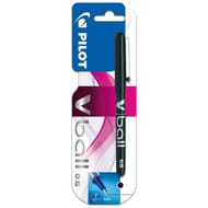 Pilot roller fin pointe méta v-ball 0.5 noir encre liquide visible