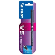 Pilot roller v-5 noir pointe fine hitec encre liquide niveau visible