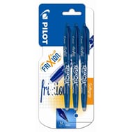 Pilot frixion ball x3 bleu roller effaçable