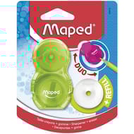 Maped taille crayon gomme loopy translucide 1 trou + recharge