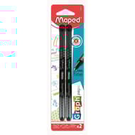 Maped feutre fin graph'peps noir x2 blister