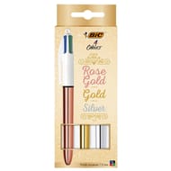 Bic coffret 3 stylos 4 couleurs - rose gold shine