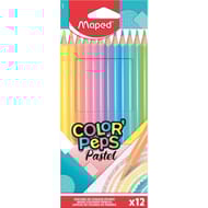 Maped crayons pastel color'peps x12 boîte carton