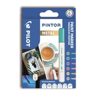 Pintor pochette metal mix x6 fin (or, bleu, rose, vert, violet, argent)