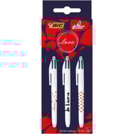 Bic 4 couleurs messages stylos-bille love x3