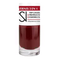 Ns vernis à ongles 3 en 1 n°06 rouge foncé