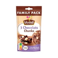 Vahiné pépites chunks 3 chocolats family pack 180g