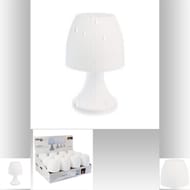 Lampe led outdoor dokk blanc d12,5x h19cm