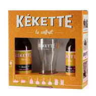 Coffret kekette blonde 2x33cl + 1 verre 6.2%vol