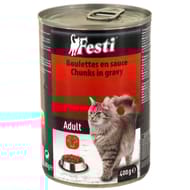 Festy boulettes sauce boeuf pour chat 400g