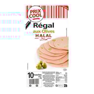 Prix cool régal aux olives halal 10 tranches 120g