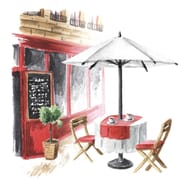 20 serviettes 33x33cm en terrasse