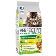 Perfect fit pâtée pour chat adulte stérilisé à la dinde et au poulet blanc 6x50g