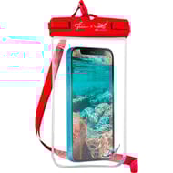 Just green pochette étanche universelle 100% recyclable rouge JGPOUCHWATERR
