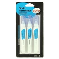 Cora 3 stylos de correction liquide 7 ml