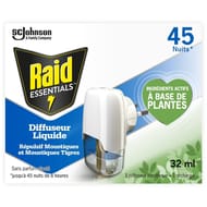 Raid essential diffuseur liquide répulsif moustiques 45 nuits 32ml