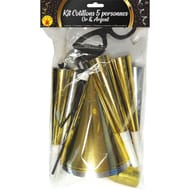 Assortiment cotillons 5 personnes or et argent