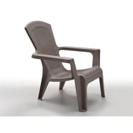 Fauteuil bas résine Adirondack Panama taupe