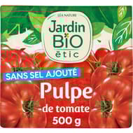 Jardin bio étic pulpe de tomate bio brique 500g