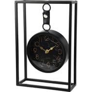 Horloge sur support métal