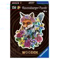 Puzzle en bois - forme - 150 pcs -  renard colore