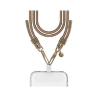 Bigben connected bandoulière téléphone universelle cordon beige détails gold - garantie