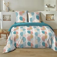 Parure housse de couette 260x240 + 2 taies 63x63 phono