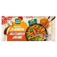 Suzi wan nouilles précuites wok ramen curry jaune 2 x160g - 320g