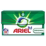 Ariel 3in1 pods lessive capsules liquides 19 lavages original 0.3895kg