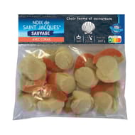 Hubco noix de Saint Jacques sauvage avec corail 300g