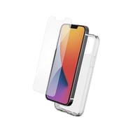 Bigben connected coque souple transparente+verre trempé Iphone 14 PACKSILIVTIP14