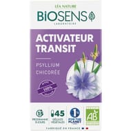 Biosens gélules végétales activateur transit bio étui + pilulier 24g