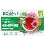 Biosens infusion immunité bio équitable 20 sachets/étui 30g