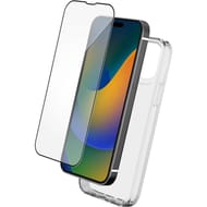 Bigben connected pack coque silitrans + verre trempé 2,5d iphone 15pro grs+smartframe PACKSILIVTIP15
