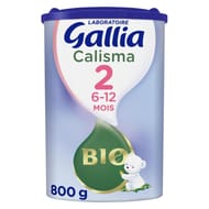 Gallia calisma lait poudre 2ème âge bio de 6 à 12 mois 800g